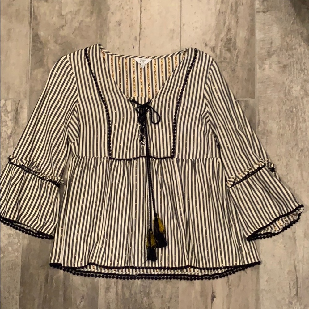 Crown & Ivy Striped Top
